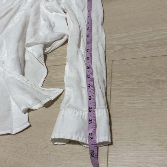 Madewell White Button Down Shirt - Picture 7 of 9